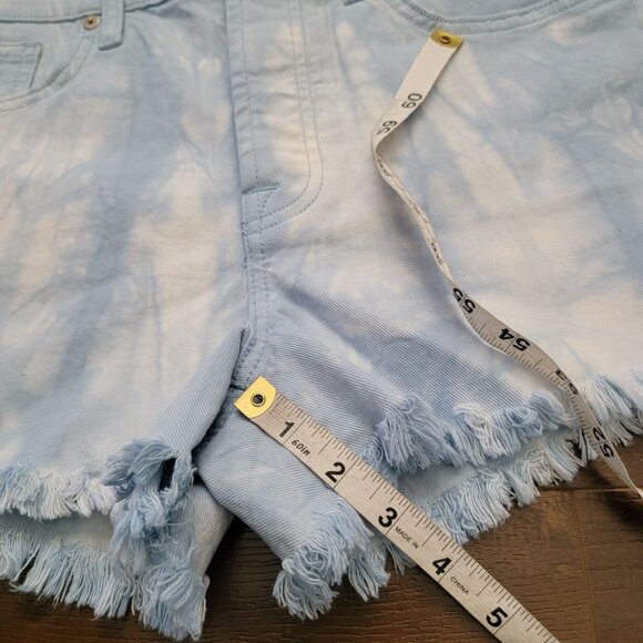 7 For All Mankind Monroe Jean Shorts Women 29 Retro Hippie Boho Country Festival - Picture 6 of 6